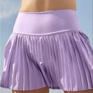 ALO Grand Slam Lavender Tennis Skirt